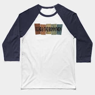 Echo & the Bunnymen Retro Pattern Baseball T-Shirt